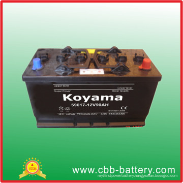 59017 Car Dry Cell Battery 12V 90ah (DIN90)